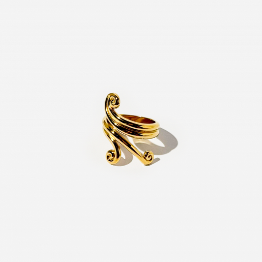 Gold-plated Titanium Ring