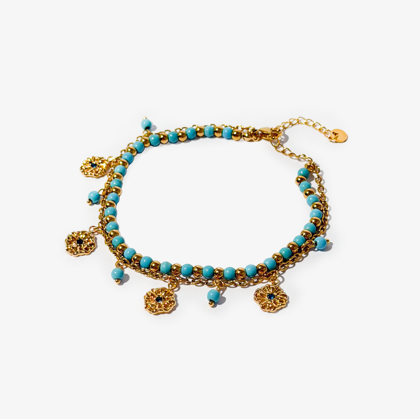 Gold-plated Titanium Anklet