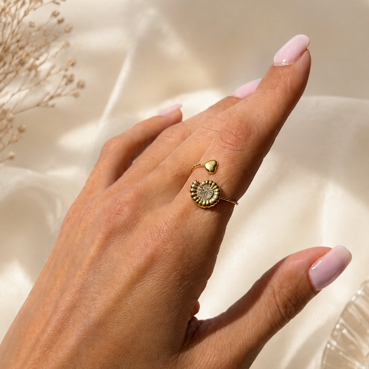 Gold-plated Titanium Ring
