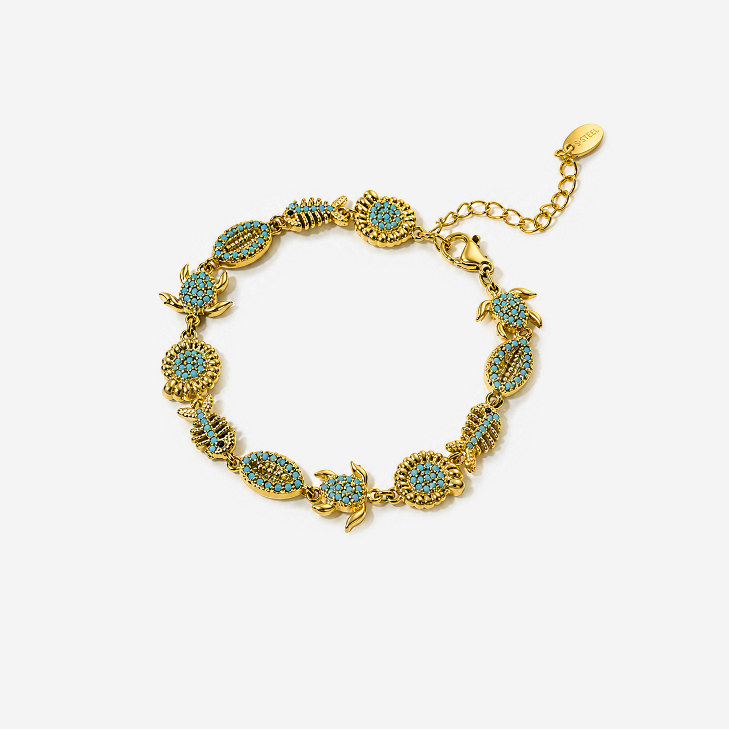 Titanium Gold Plated Bracelet
