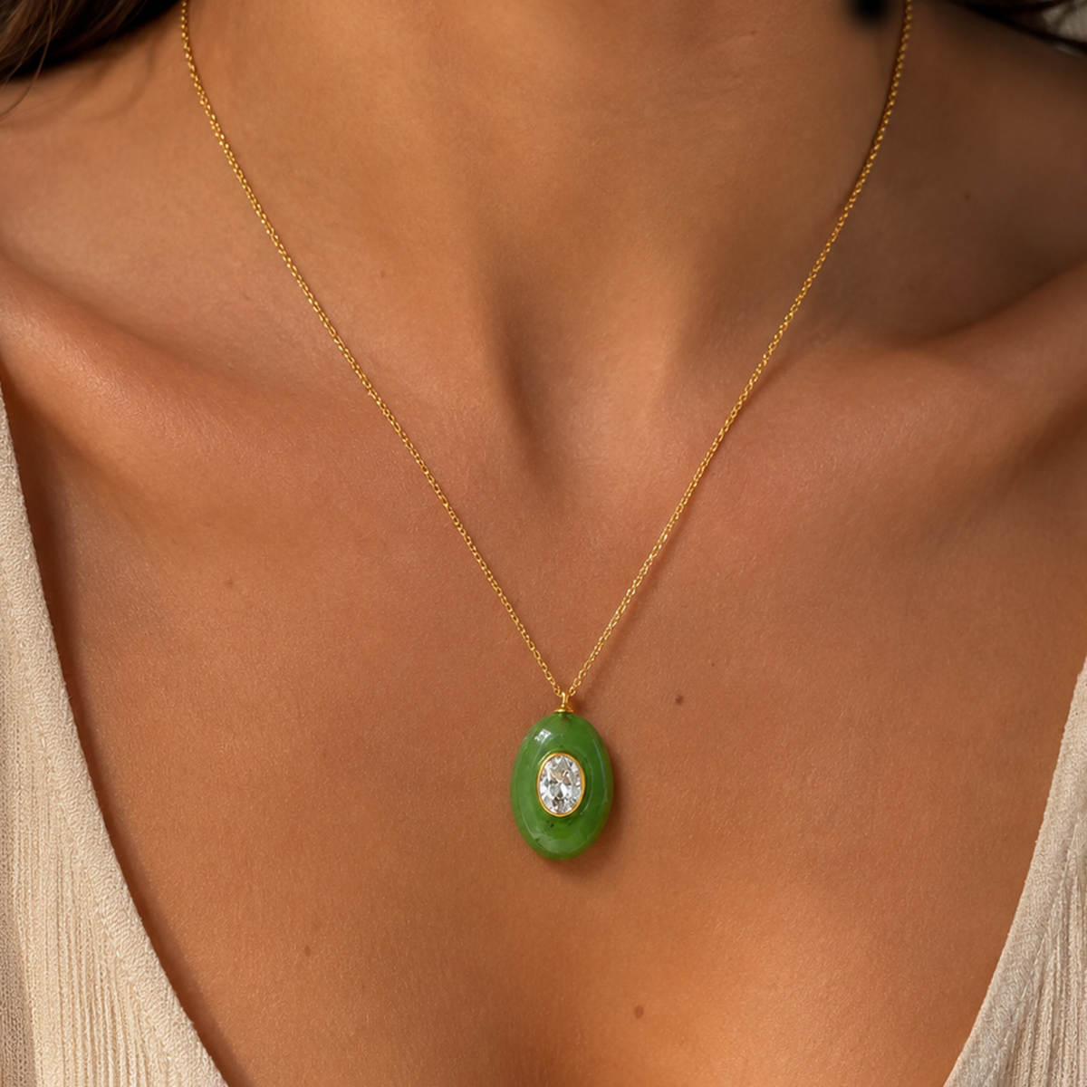 Titanium Gold Plated Necklace