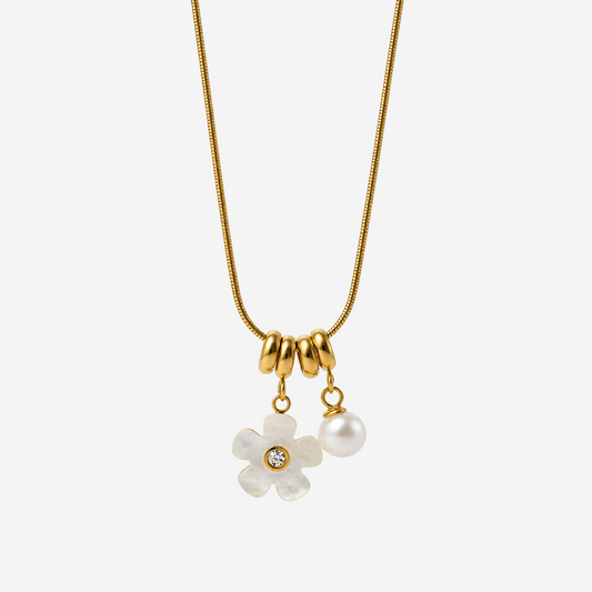 Pearl Cluster Necklace