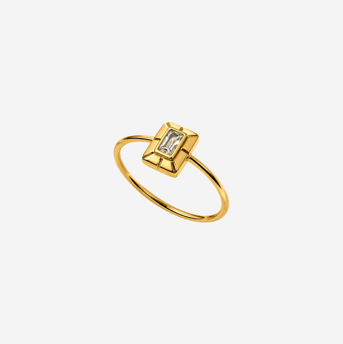 Square Crystal Ring