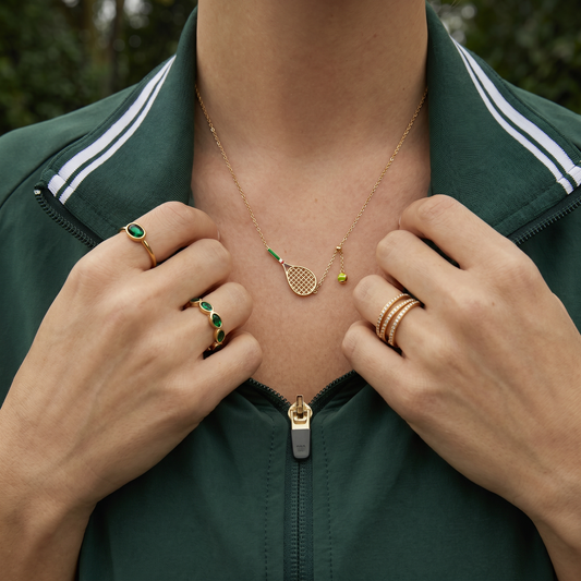 ტიტანის მოოქროვილი ყელსაბამი