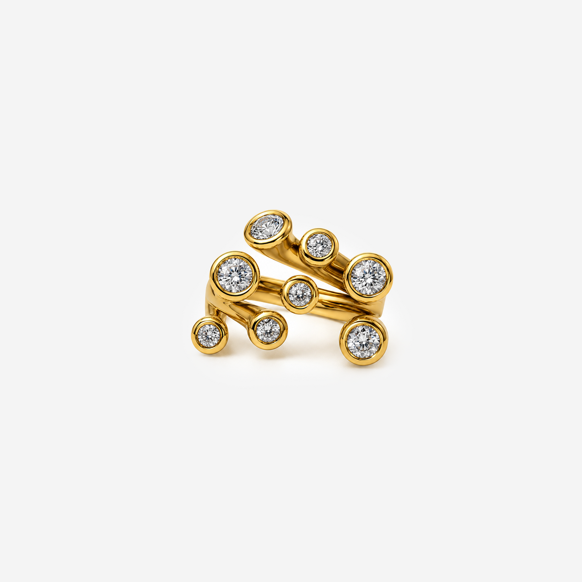 Gold-plated Titanium Ring