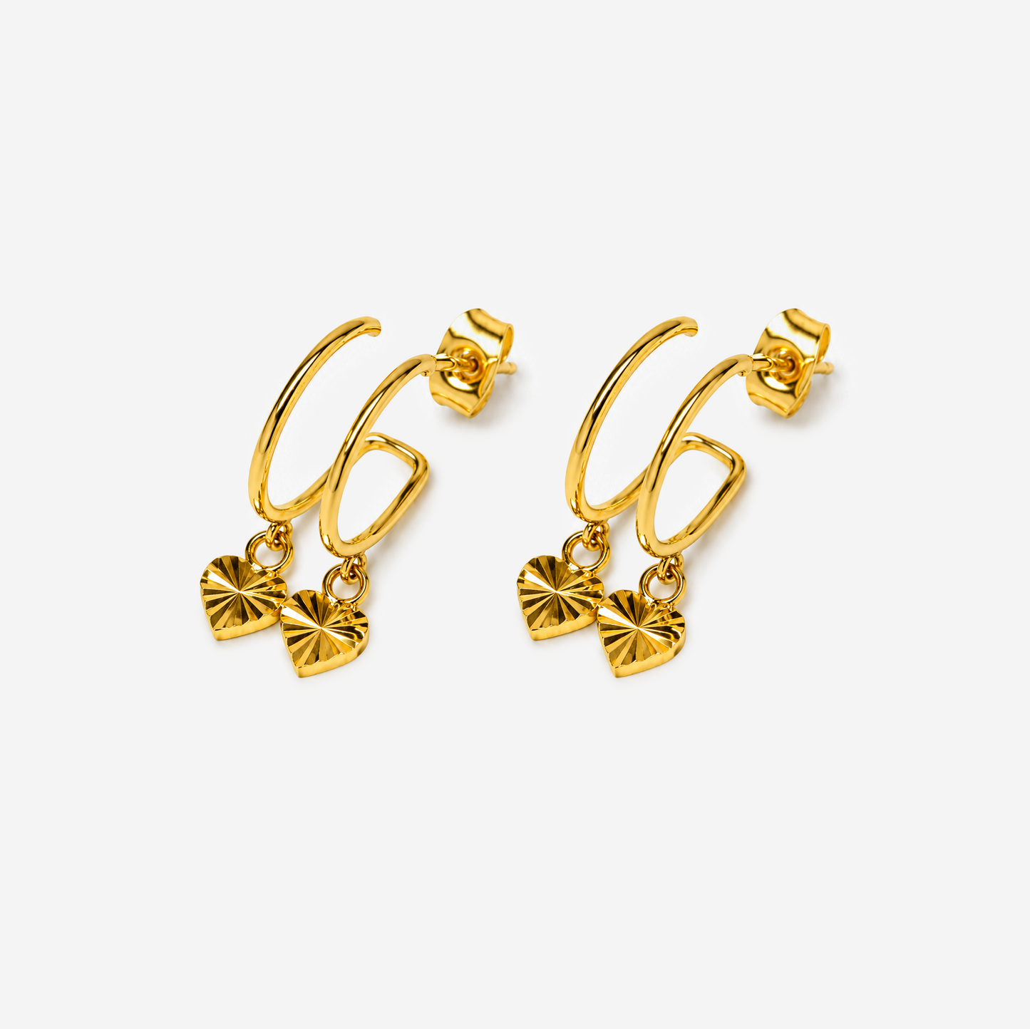 Titanium Gold Plated Earrings