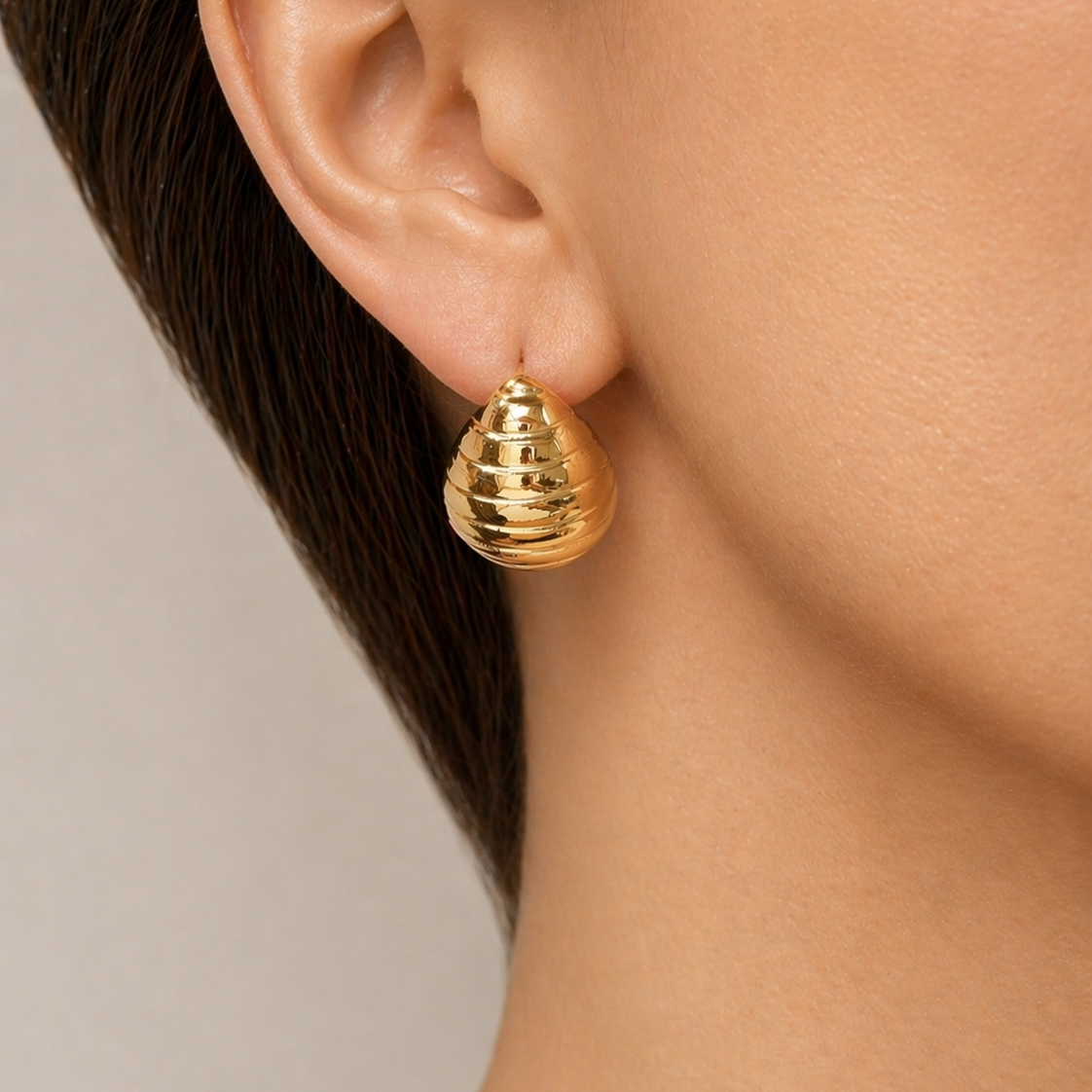 Gold-plated Titanium Earrings