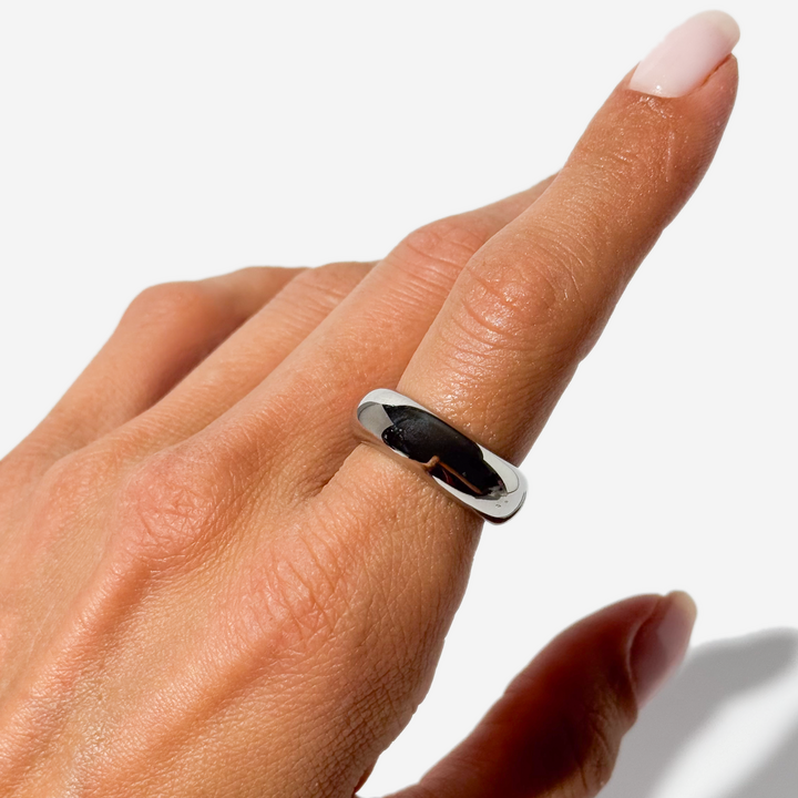 Gold-plated Titanium Ring