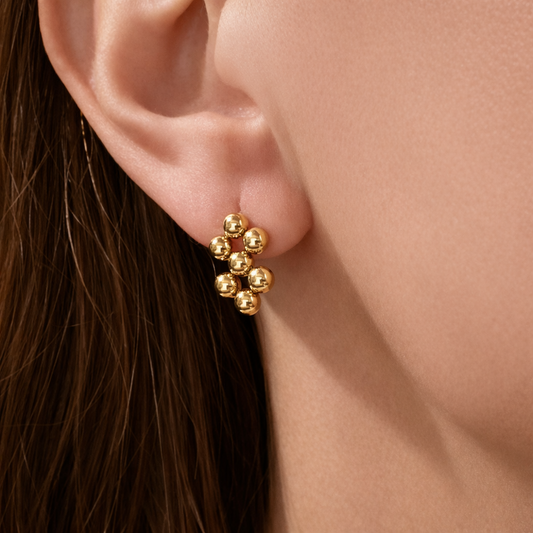 Gold-plated Titanium Earrings