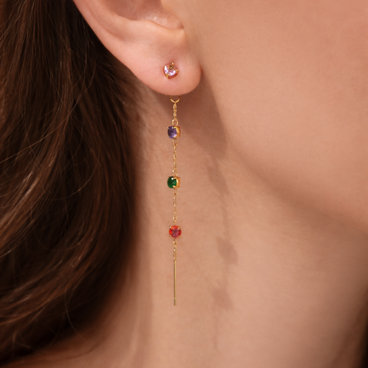 Gold-plated Titanium Italian Collection Earrings