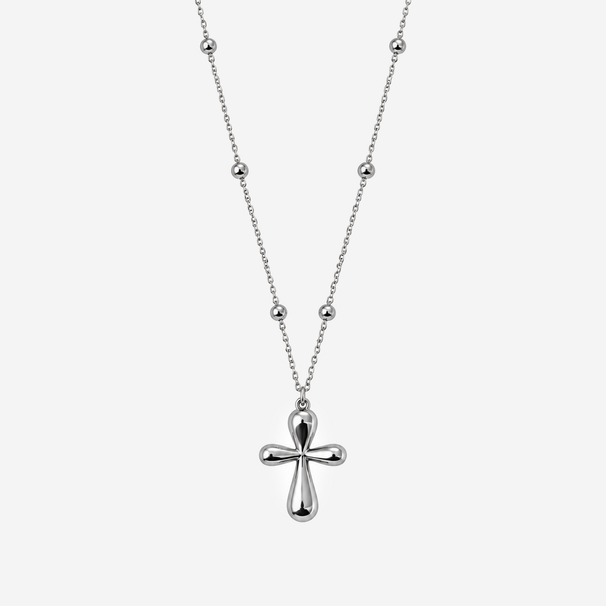 Gold-plated Titanium Cross Necklace