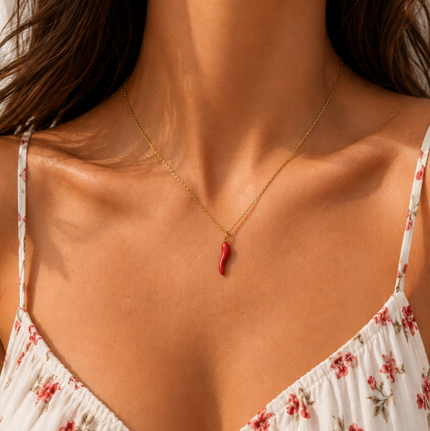 Titanium Gold Plated Necklace