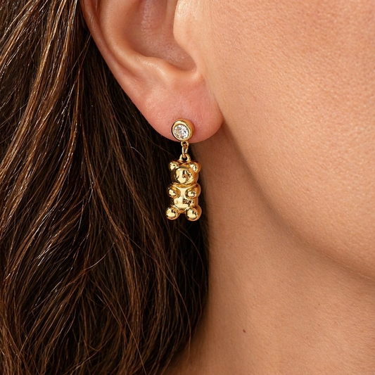 Gold-plated Titanium Earrings