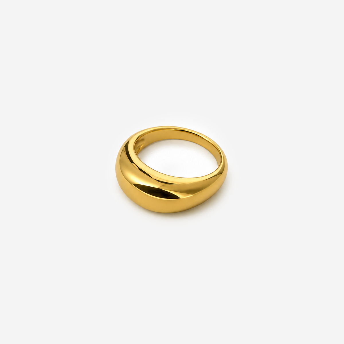 Gold-plated Titanium Ring