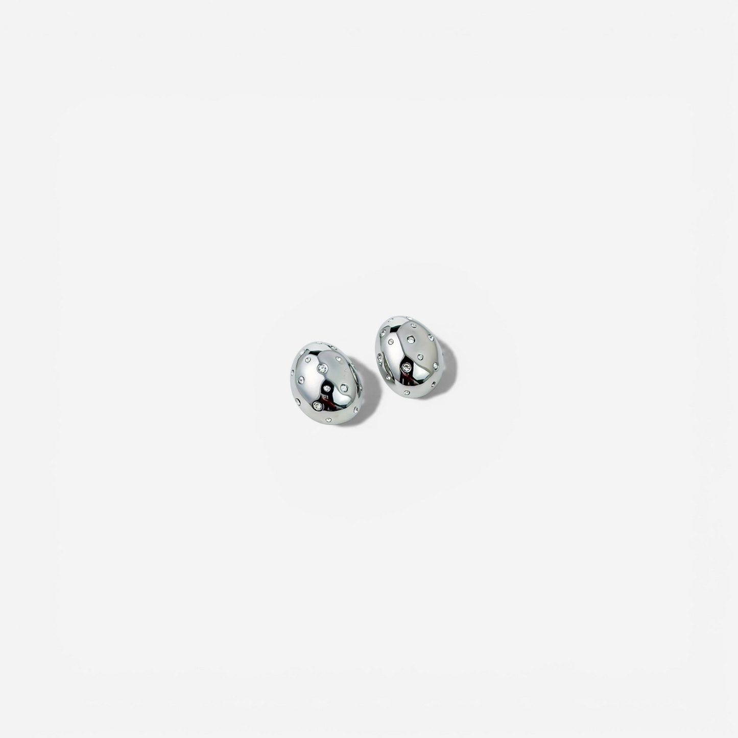 Gold-plated Titanium With Stone Earrings