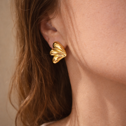 Gold-plated Titanium Earrings