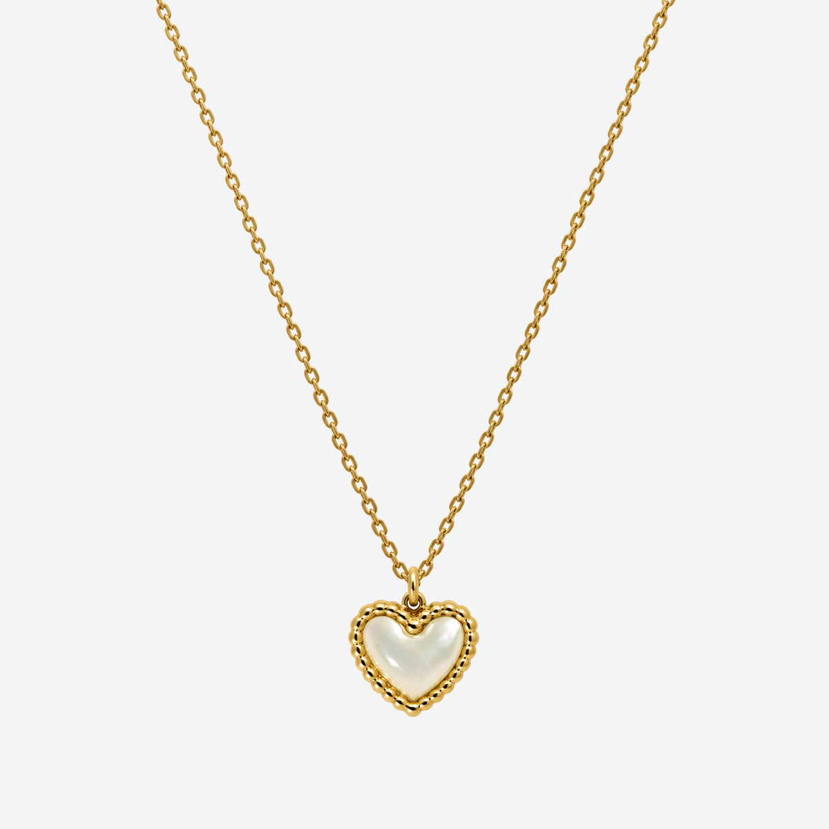 Amore Heart Necklace - Ivory
