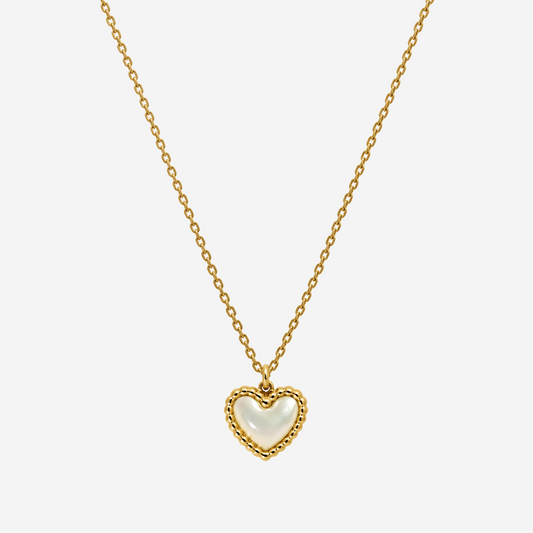 Amore Heart Necklace - Ivory