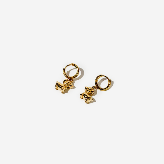 Gold-plated Titanium Italian Collection Earrings