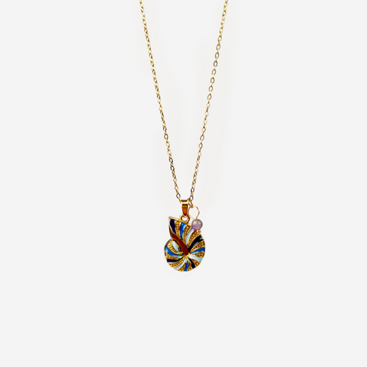 Gold-plated Titanium Colorful Necklace