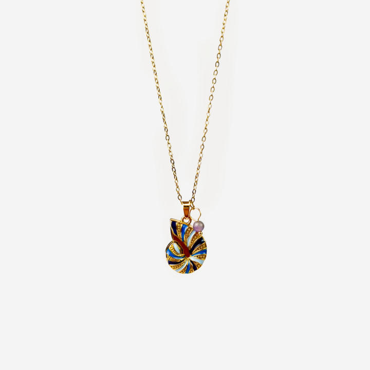 Gold-plated Titanium Colorful Necklace