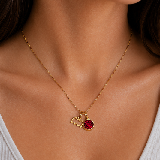 Zodiac Birthstone Necklace