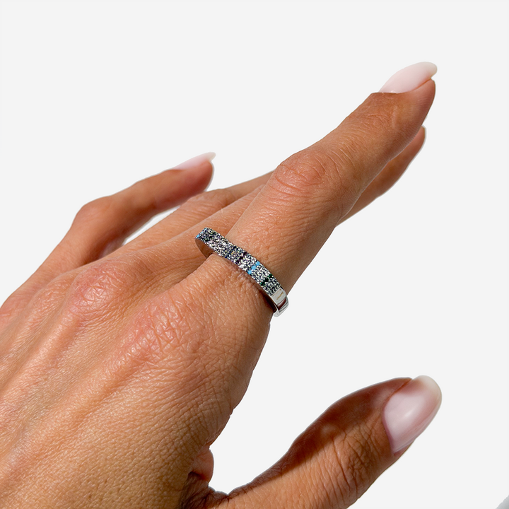 Gold-plated Titanium Heart Shaped Ring