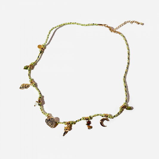 Gold-Plated Titanium Necklace with Sea Details