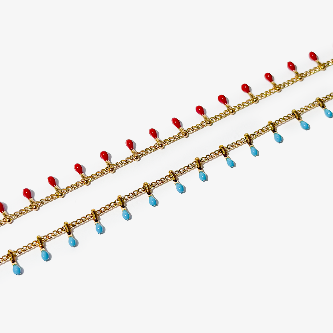 Titanium Gold Plated Anklet