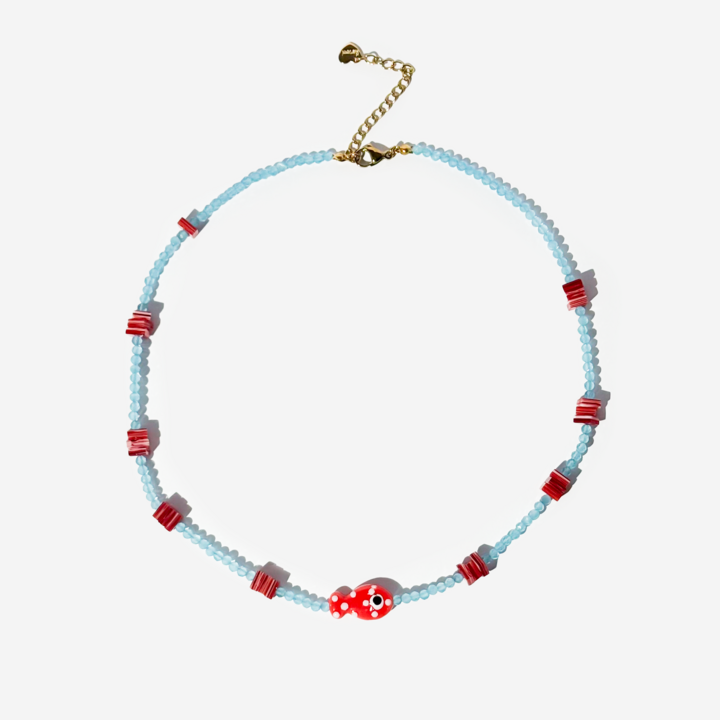 Gold-Plated Titanium Fish Necklace