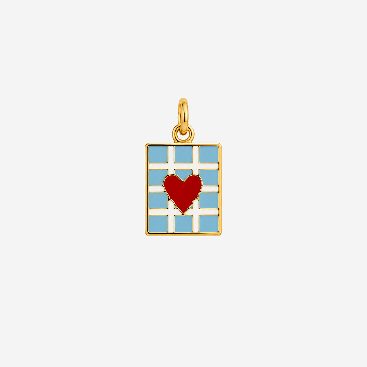 Titanium Gold Plated Heart Charm