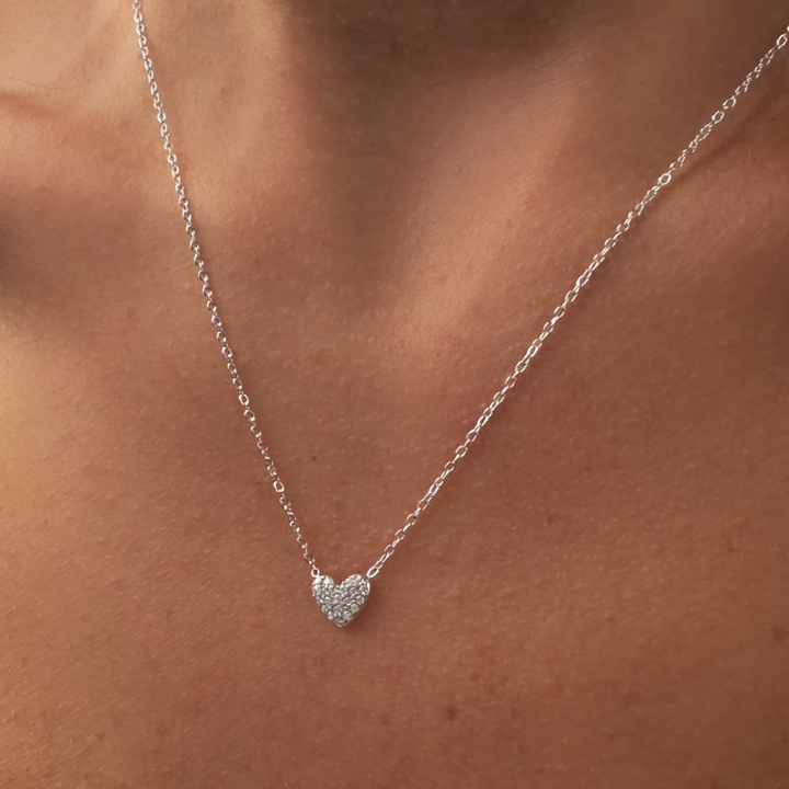 Gold-plated Titanium Heart Shaped Necklace