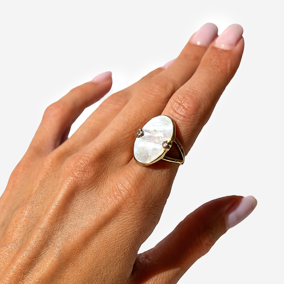 Gold-plated Titanium Ring