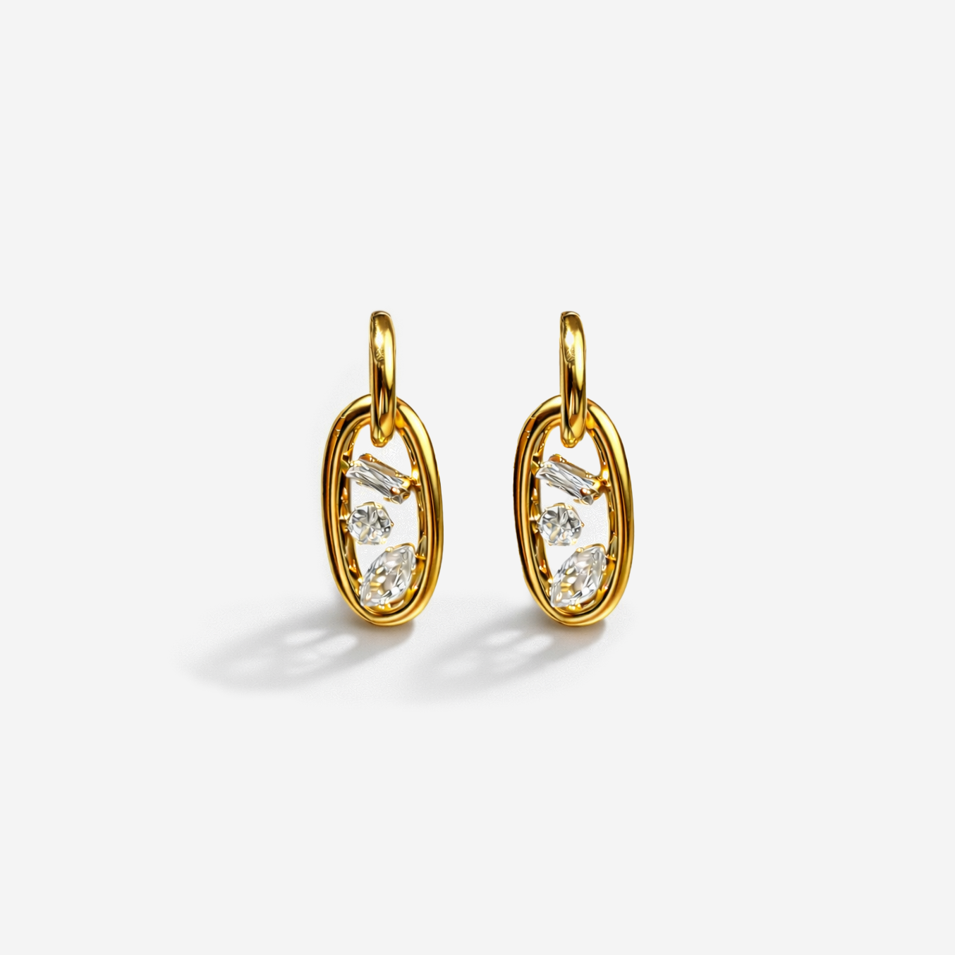 Gold-plated Titanium Earrings