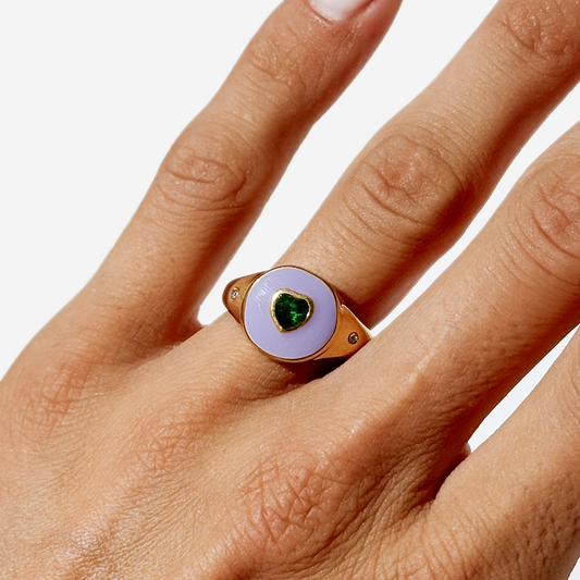 Gold-plated Titanium Ring