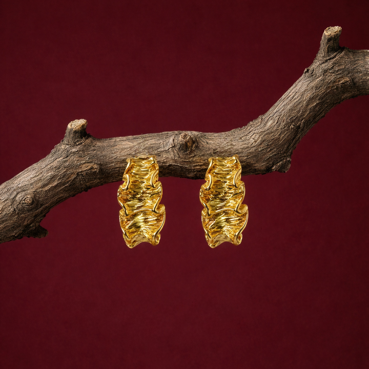 Gold-plated Titanium Earrings