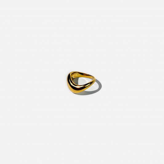 Gold-plated Titanium Ring
