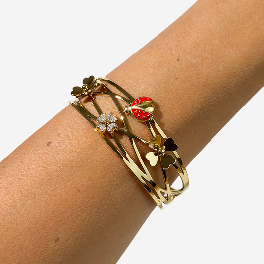 Gold-plated Titanium Bracelet