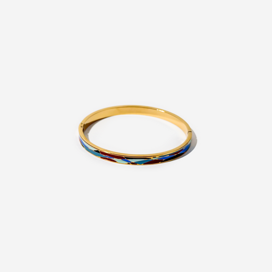 Gold-plated Titanium Colorful Bracelet