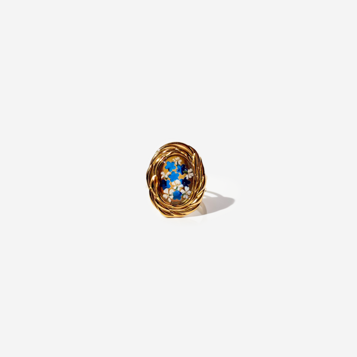 Handmade Natural with Flowers Ring