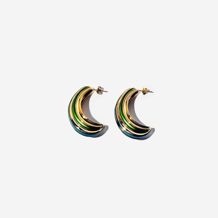 Gold-plated Titanium Italian Collection Earrings
