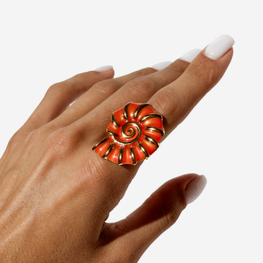 Gold-plated Titanium Ring