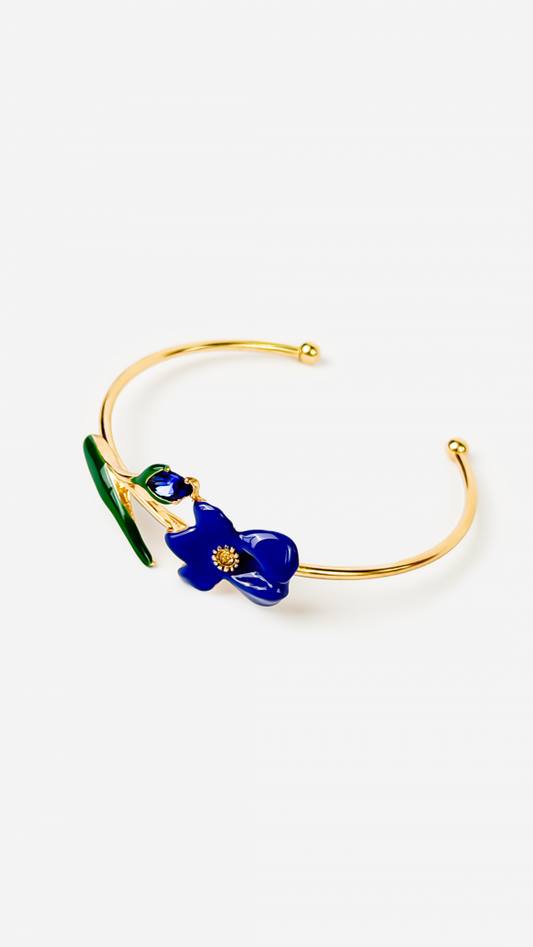 14K Gold-plated Flower Shaped Bracelet