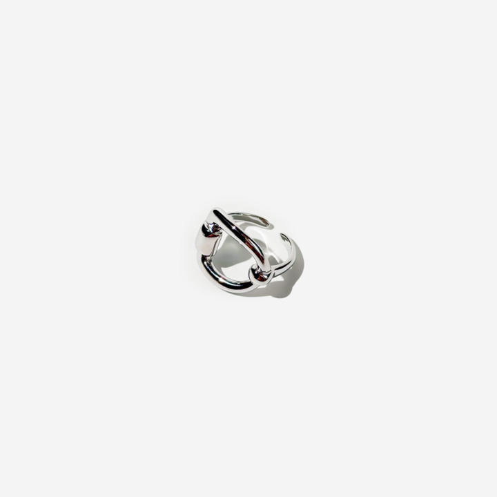 Gold-plated Titanium Silver Ring