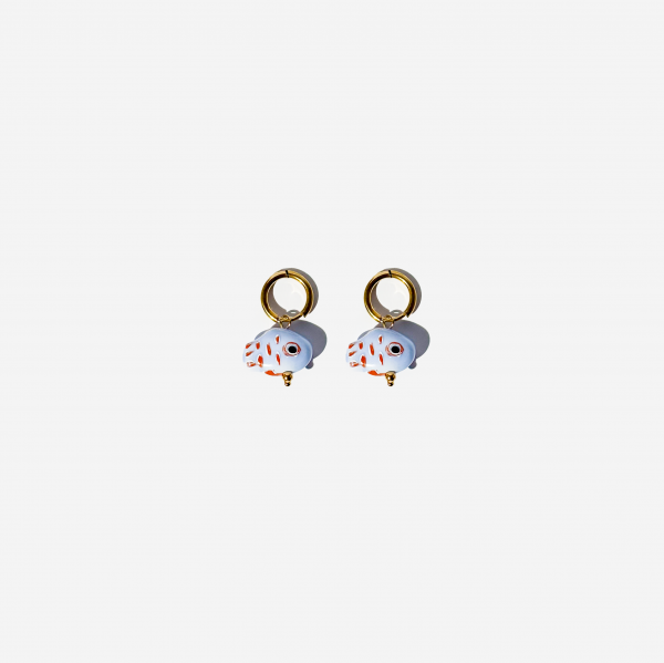 Gold-Plated Titanium Fish Earrings