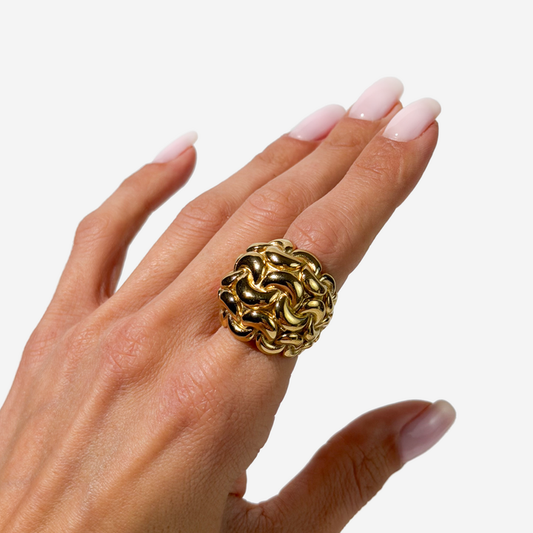 მოოქროვილი ტიტანის თამამი ბეჭედი