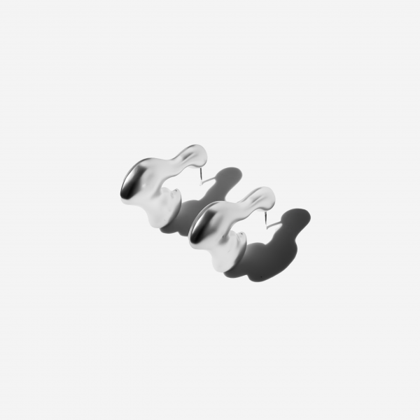Silver with Pendants Earrings