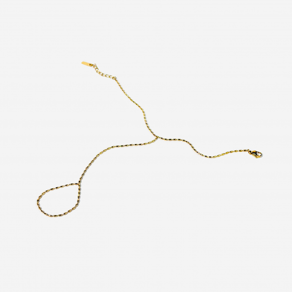 მოოქროვილი ტიტანის ბეჭედი-სამაჯური