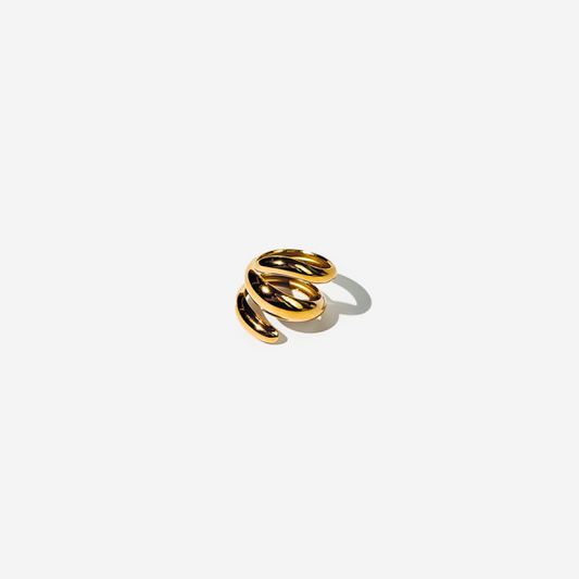 Gold-plated Titanium Ring