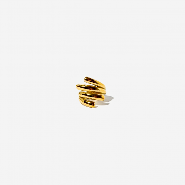 Gold-plated Titanium Ring